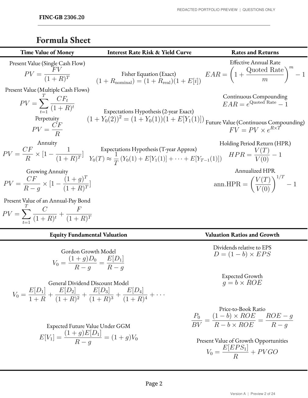 Midterm, version A, page 2