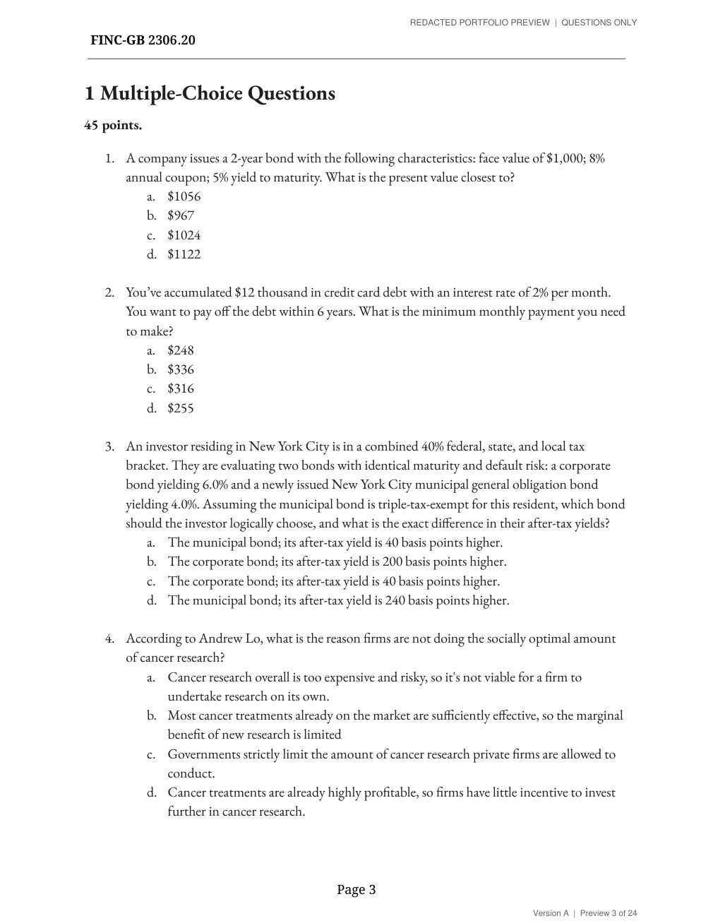 Midterm, version A, page 3