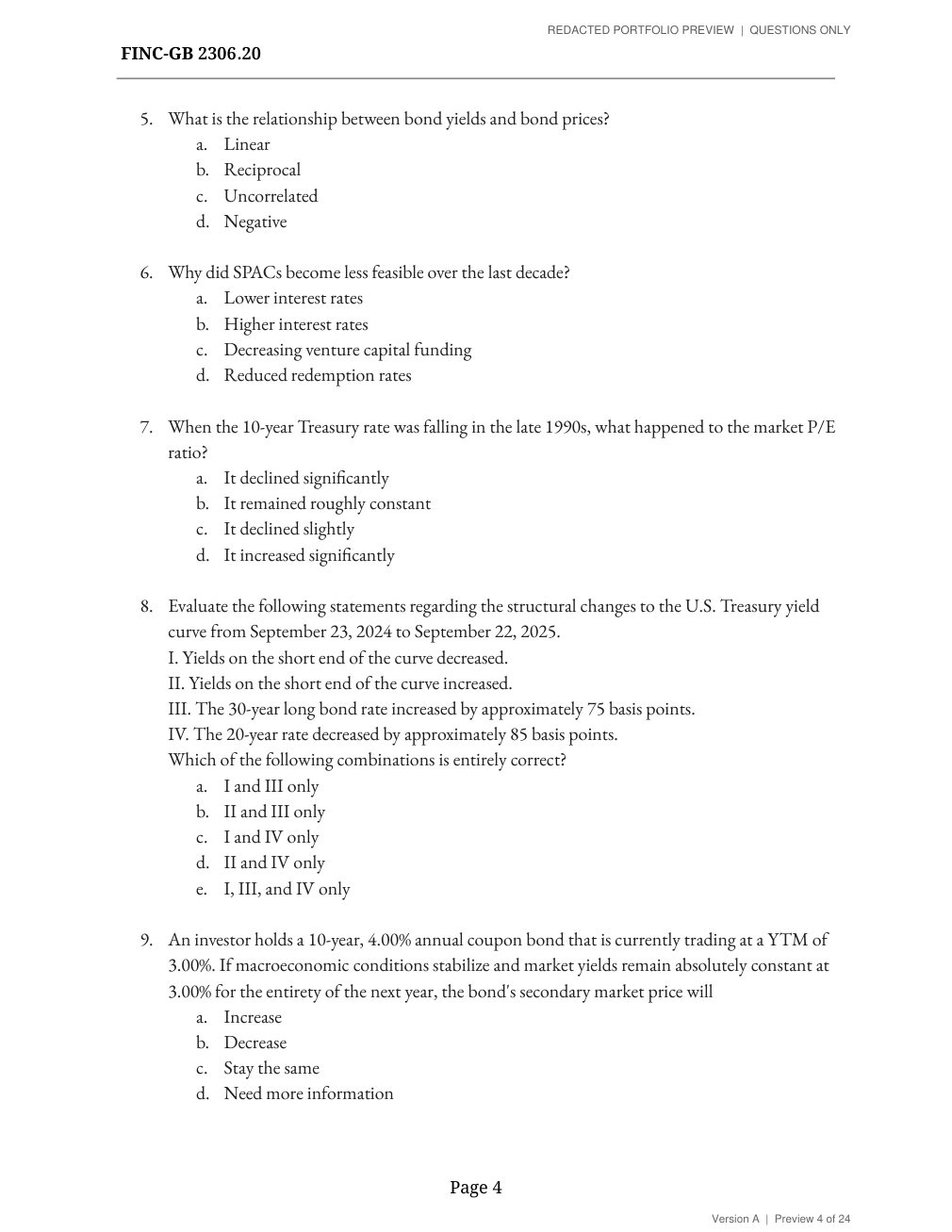 Midterm, version A, page 4