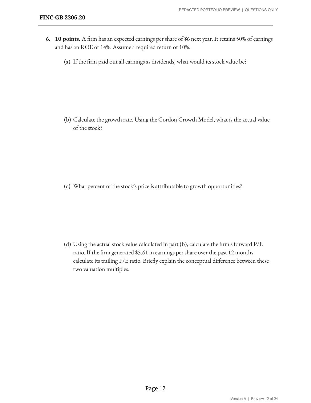 Midterm, version A, page 12
