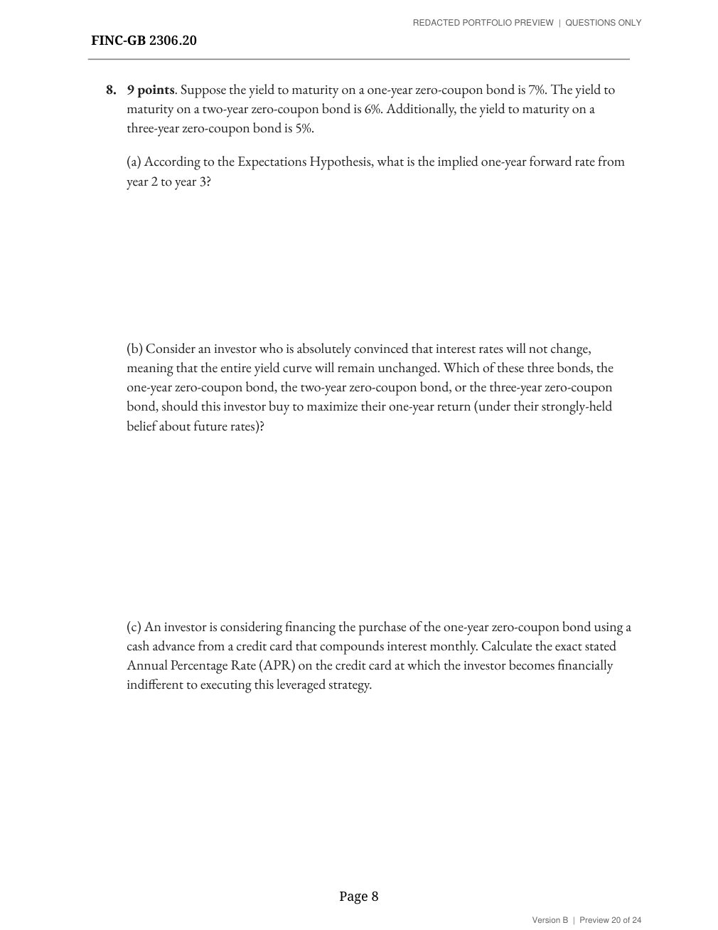 Midterm, version B, page 8